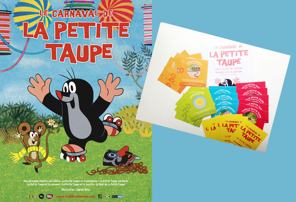 Carnaval de la petite taupe - jeux de cartes