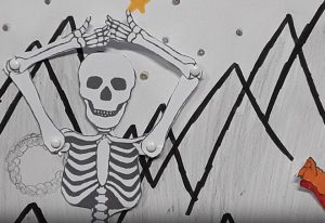 Papier découpé Dragon versus le Diable